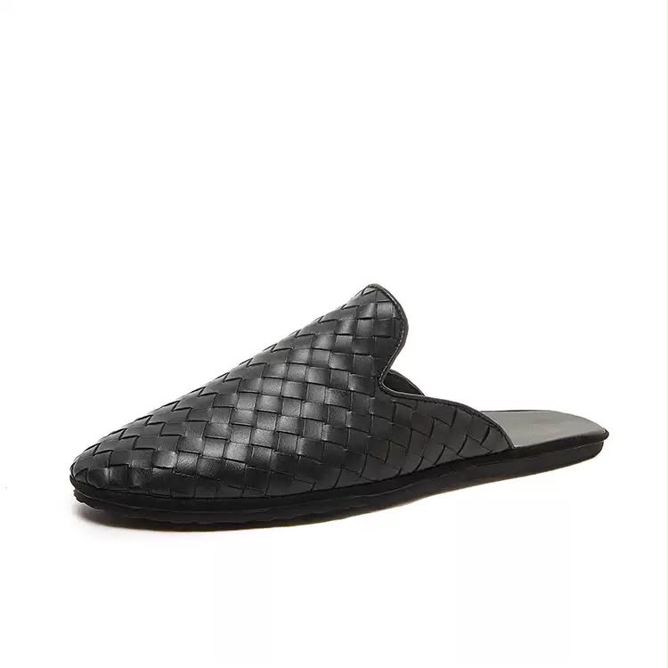 Men's Hand-Woven Leather Mules