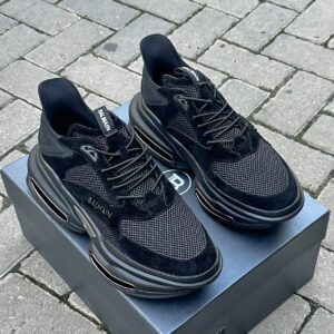 Men's Balmain B-Bold Sneakers | Black Chunky Platform Runners
