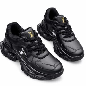 Men's Louis Vuitton Chunky Sneakers | Black Platform Shoes