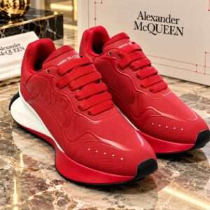 Men's Red Alexander McQueen Sprint Runner Sneakers