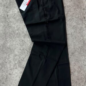 Men's Navy Blue Tailored Trousers | Greek Key Tuxedo Pants
